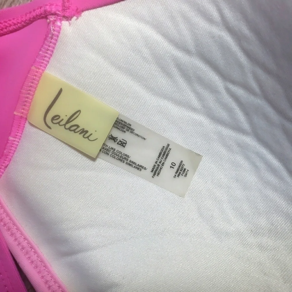 LEILANI Bikini Top Pink Size 10